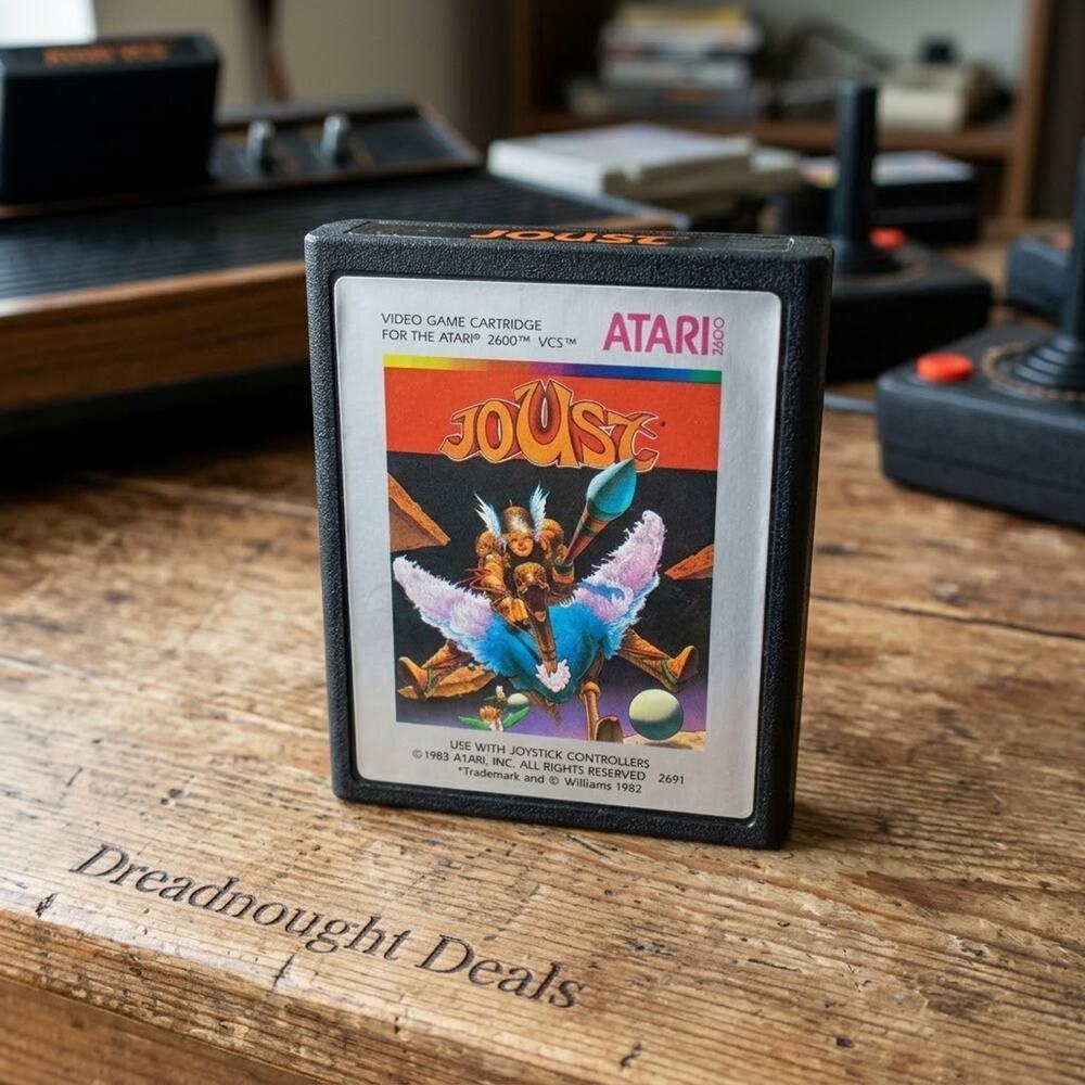 Joust Atari 2600 System Game Cartridge Williams Silver Label CX2691 Vintage 1983